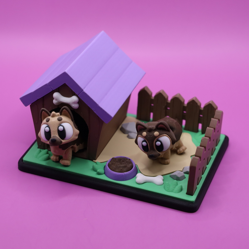 German Shepherd's in Mini Backyard