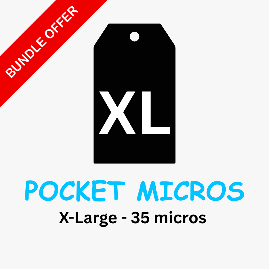 Pocket Micro's - X-Large Bag (35 Micros)