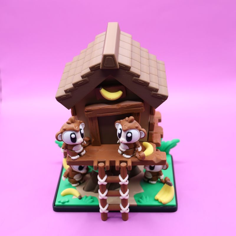 Monkey Tree House Set