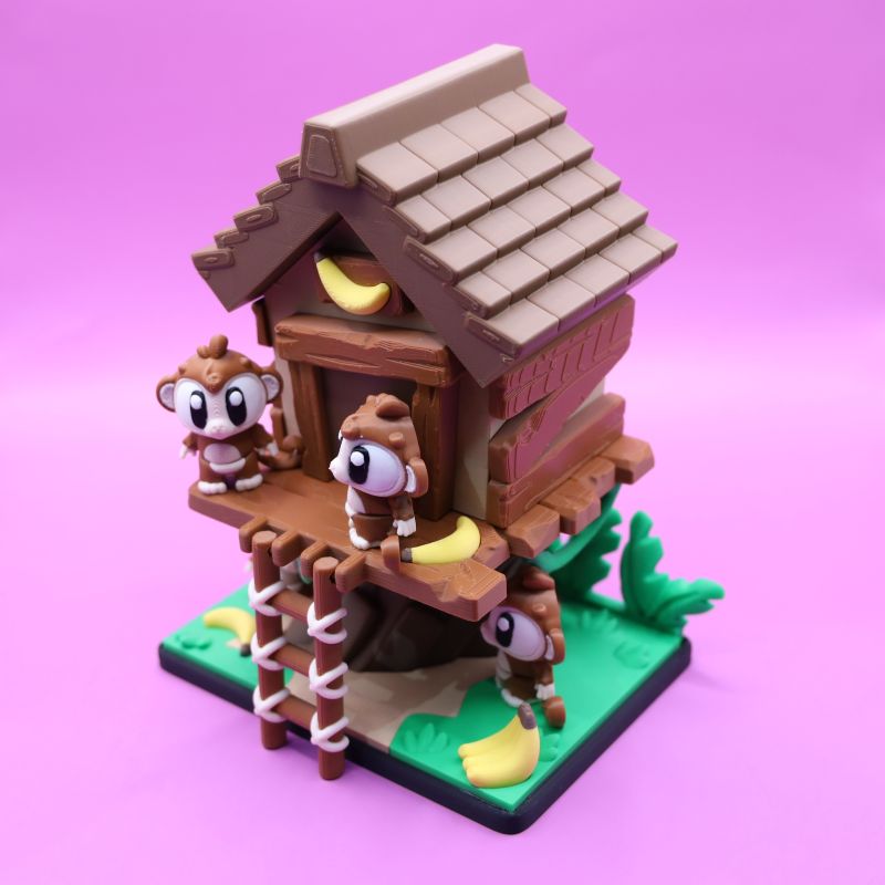 Monkey Tree House Set