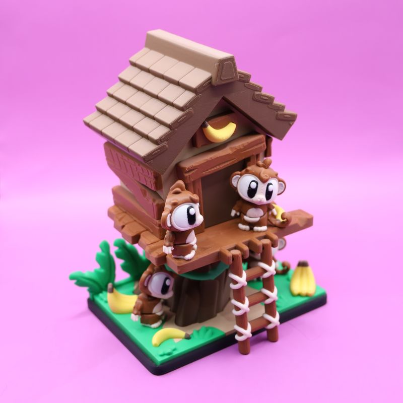 Monkey Tree House Set