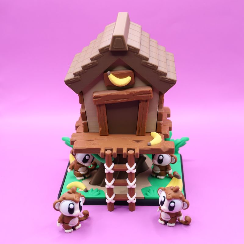 Monkey Tree House Set